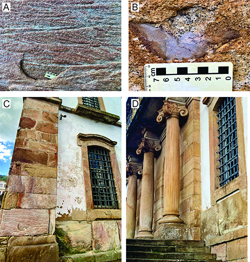 Restos arqueológicos y detalles arquitectónicos de piedra en una estructura antigua con columnas y ventanas con rejas.

Descripción generada con IA